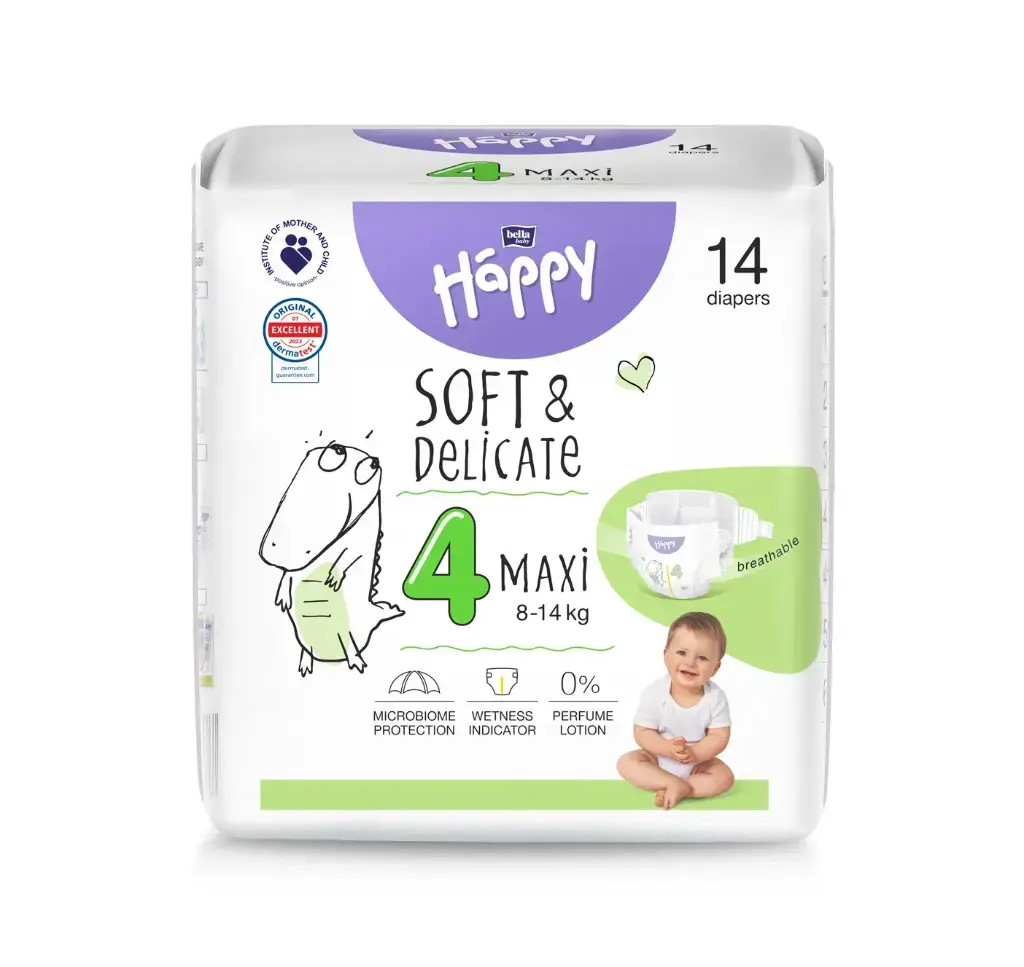 Couches Bebe  T4 (8 a 14kg) - Happy.webp