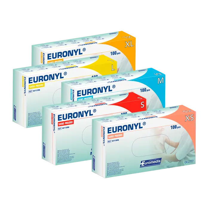 [ALO-GANT-EUNYL-L-3389360009210] Gants d'Examen Vinyle non Poudrés Euronyl - Euromedis (L)