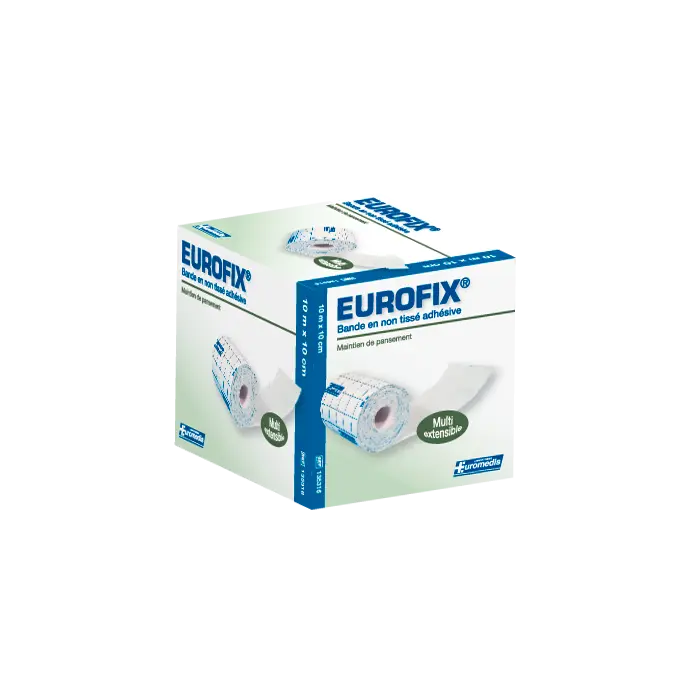 Bande en non-tissé adhésive multi-extensible - 10m x 10cm Eurofix - Euromedis