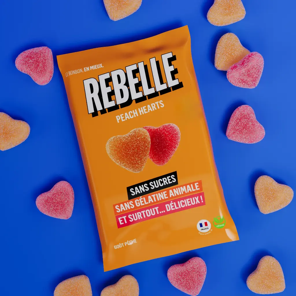 Bonbons Peach Hearts - Rebelle