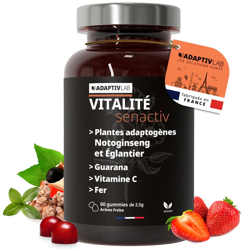 [ALO-CMPLNT-ADLAB-60-150-3760324790953] VITALITÉ Senactiv - 60 Gummies - AdaptivLab 
