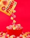 Bonbons Cœurs pêche - Rebelle