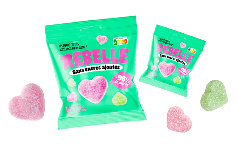 Bonbons Cœurs Fruités  - Rebelle 
