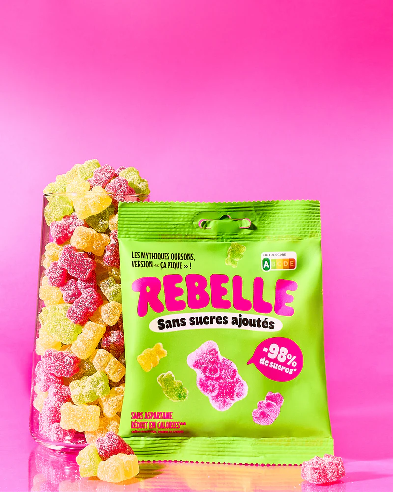 [ALO-BONBON-REBEL-FRUIT-ACID-3770028156368] Bonbons Oursons acidulés - Rebelle
