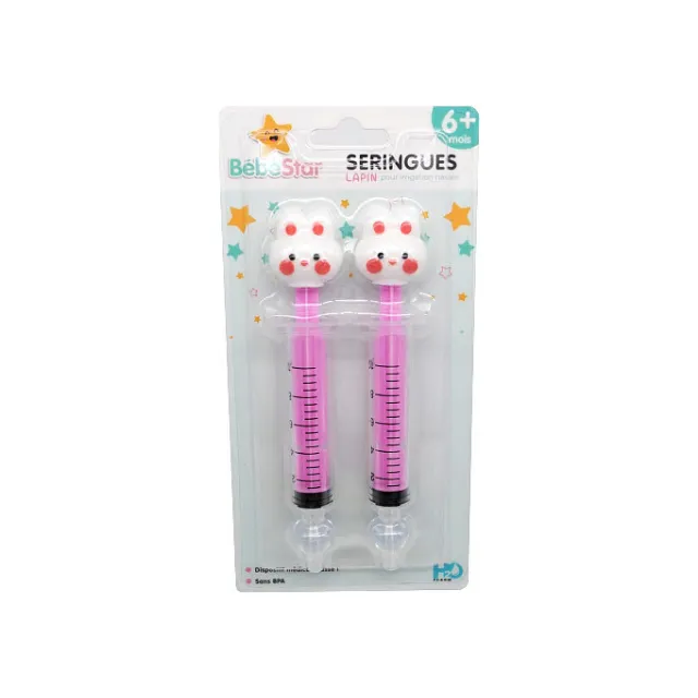 [3760424430025] Seringues nasales (x2) - Lapin - Bébé Star
