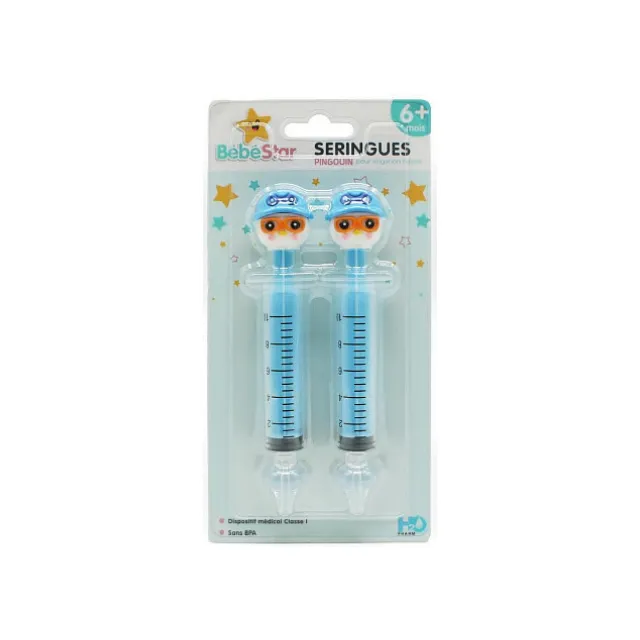 [3760424430964] Seringues nasales (x2) - Pingouin - Bébé Star