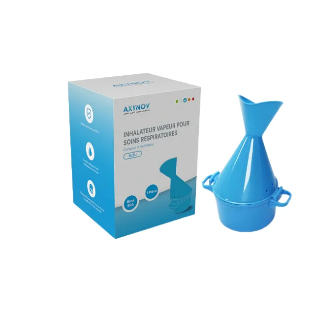 [3760424430254] Inhalateur plastique bleu - Axynov
