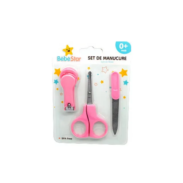 [3760424430896] Set de manucure rose - Bébé Star