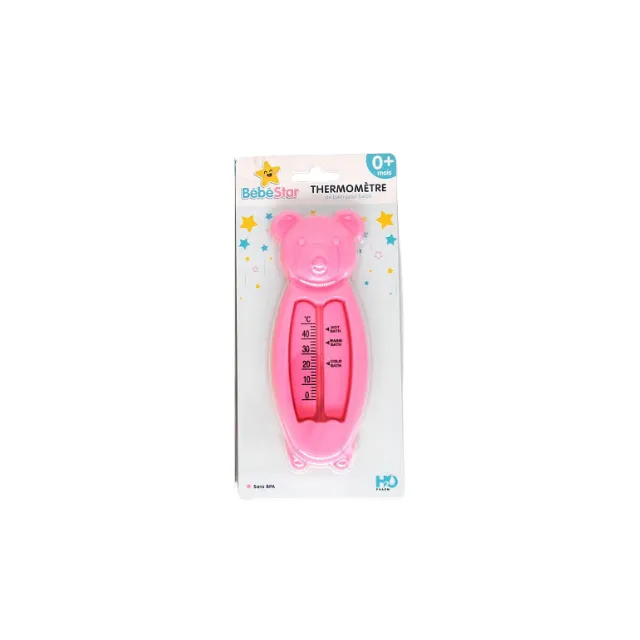 [3760424430445] Thermomètre bain rose - Bébé Star