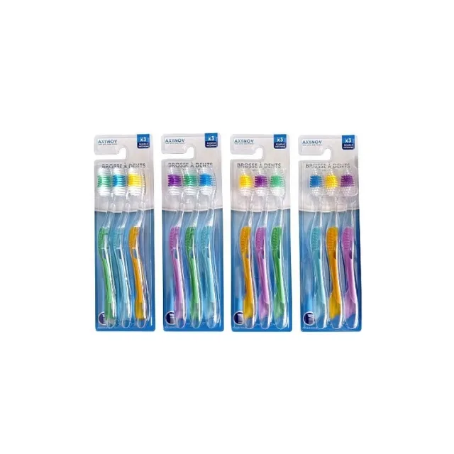 [3760424430766] Pack de 3 Brosses à dents - Axynov 