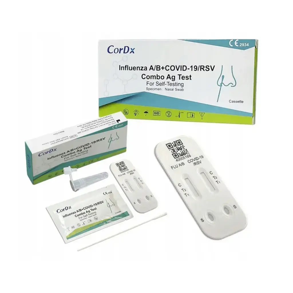 Test combiné CorDx 4 en 1 - A/B+COVID-19/RSV