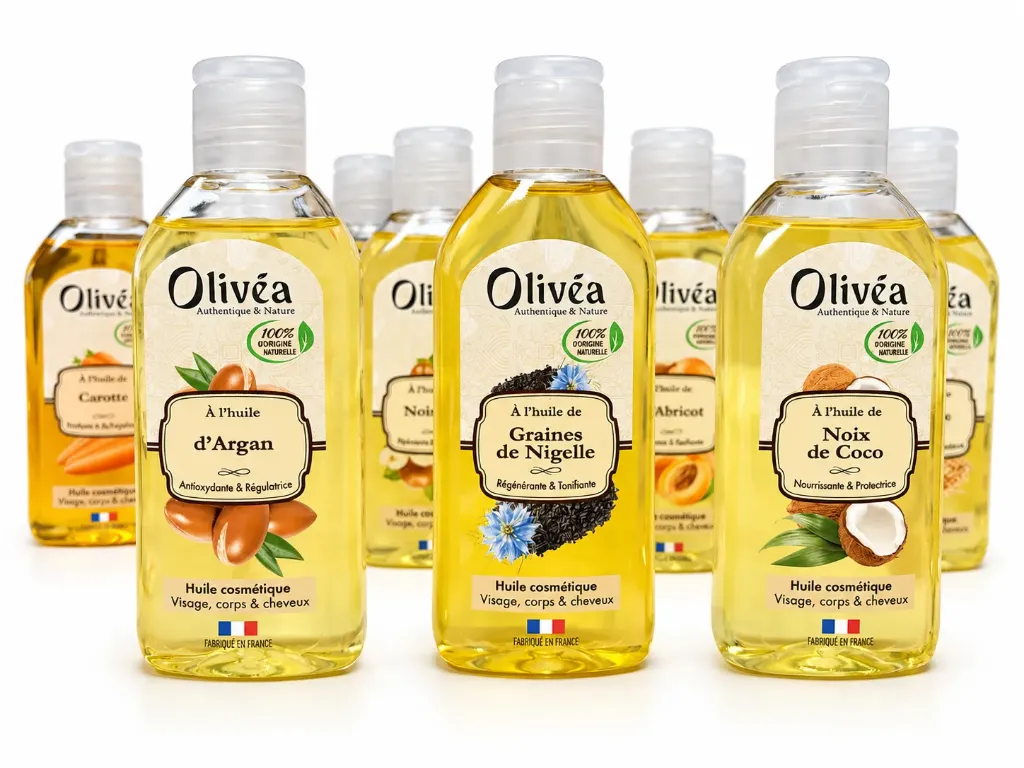 Huiles végétales et naturelles 100ml - Olivéa 