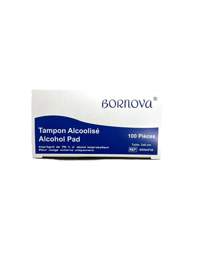 [ALO-DESINF-BRNVA-3760383221603] Tampon Alcoolisé - Bornova