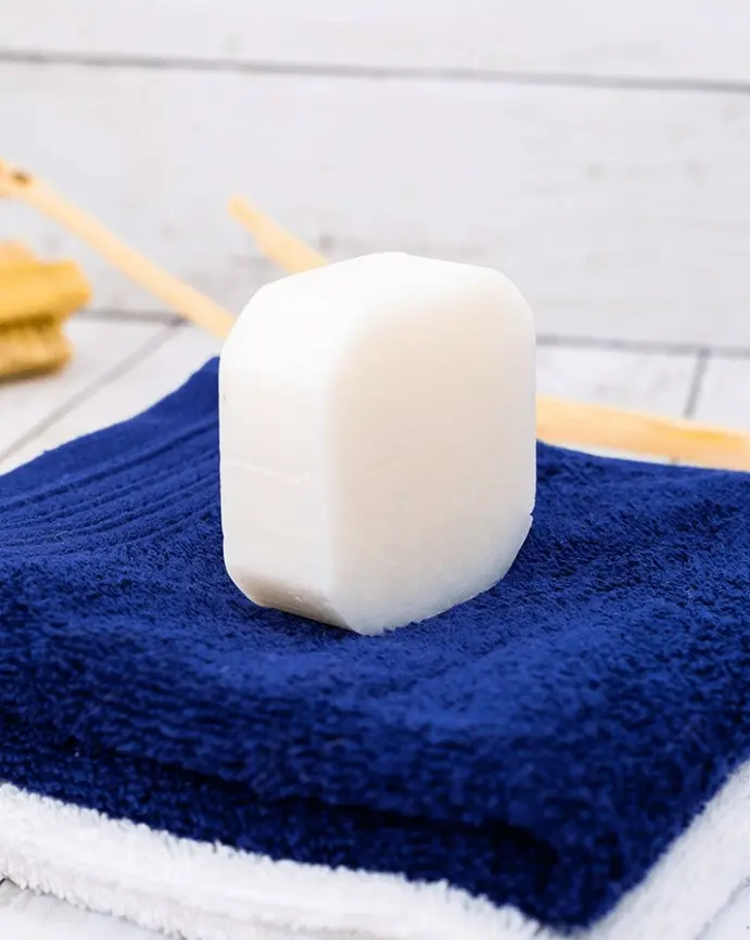 [ALO-SAVON-BBM-RICIN-3760326781867] Shampoing Solide - Bleu Blanc Mousse