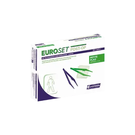 [ALO-PANSMT-ERSET-X3-6972370761901] Set de Pansement Post Opératoire - Plaie Suturée non Infectée - Petite Plaie Euroset - Euromedis