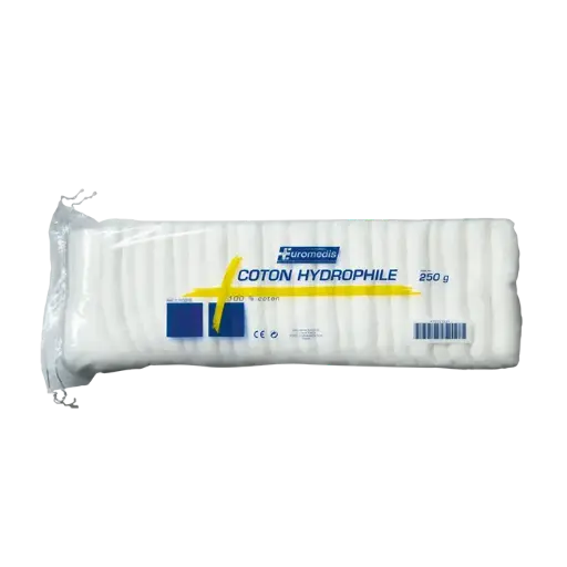 [ALO-PANSMT-EUMED-250-5425032542062] Coton Hydrophile - 250g - Euromedis