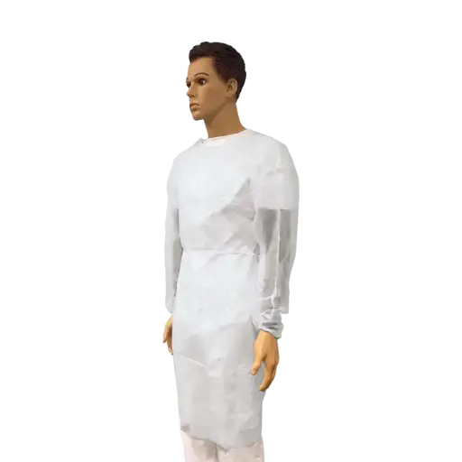 [ALO-EQHYG-EUMED-X10-3389360020147] Blouse Visiteur avec Poignets Élastiques - Euromedis