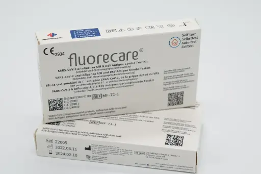 Autotest Fluorecare Combo 4en1 Covid - Grippe A/B - Bronchiolite (VRS) Nasal
