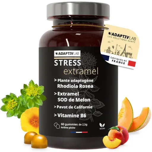 [ALO-CMPLNT-ADLAB-60-150-3760324790885] STRESS Extramel - 60 Gummies - AdaptivLab
