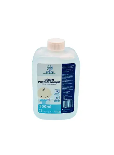 Serum Physiologique – Bouteille 500 mL – NaCl 0,9%