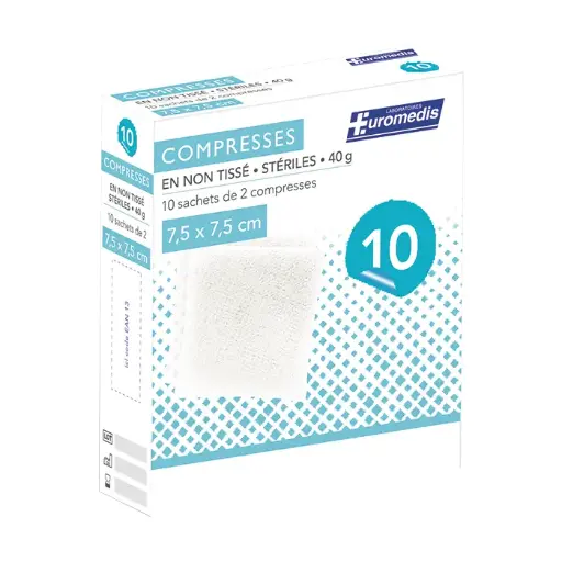 Compresses en non-tissé stériles - 4 plis