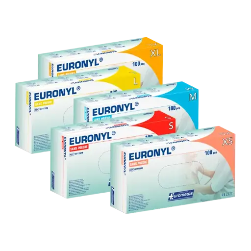Gant d'examen en vinyle sans poudre EURONYL 