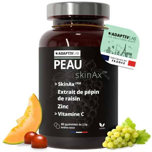 [ALO-CMPLNT-ADLAB-60-150-3760324791073] PEAU SkinAx²™ - 60 Gummies - AdaptivLab 