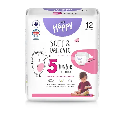 HAPPY – Couches Bébé – T5 (8 à 14kg) 