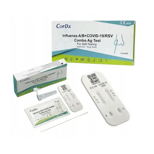 Test combiné CorDx 4 en 1 - A/B+COVID-19/RSV