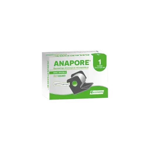Sparadrap chirurgical microporeux ANAPORE - 5m x 2,5cm