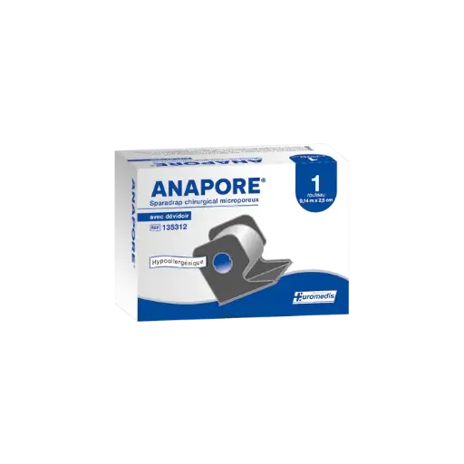 Sparadrap chirurgical microporeux ANAPORE - 9,14m x 2,5cm