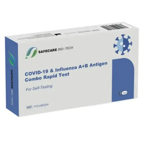 [ALO-TESMED-SFCAR-6974246460390] Autotest Unitaire Combiné Grippe Covid - Safecare Bio-Tech
