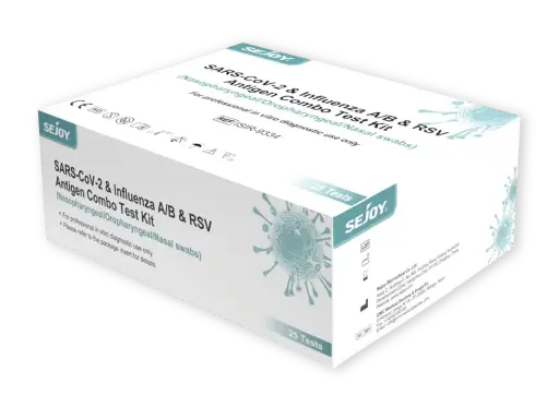 [ALO-TESMED-SEJOY-X25-6939663978415] Test 4 en 1 Covid/Grippe/VRS - Sejoy